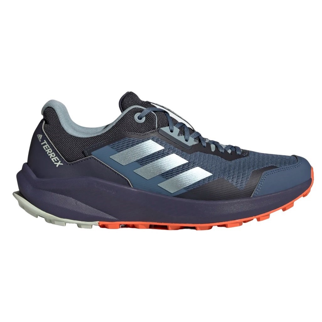 Adidas Terrex Trailrider - Mens Trail Running Shoes - Wonder Steel/Magic  Grey Met/Impact Orange