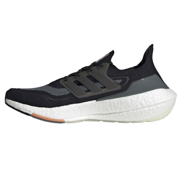 Adidas Ultraboost 21 - Mens Running Shoes - Core Black/Blue Oxide/Screaming Orange