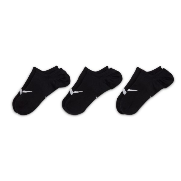 Nike Everyday Lightweight Womens Training Socks - 3 Pack - Black/White