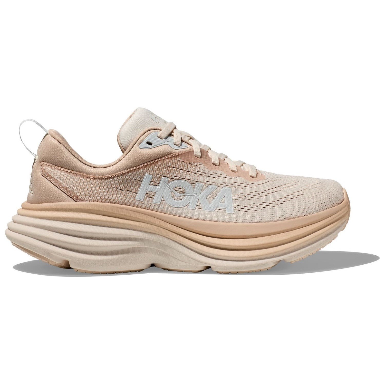 Hoka Bondi 8 - Womens Running Shoes - Shifting Sand/Eggnog | Sportitude