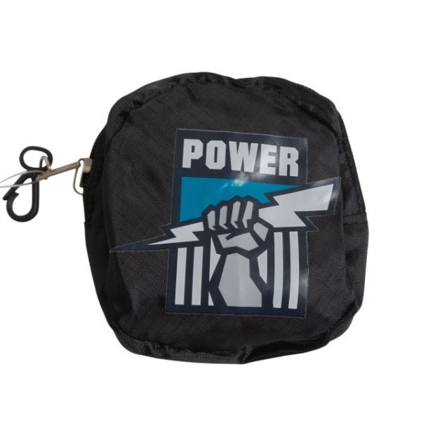Burley Sekem Port Adelaide Power AFL Foldable Tote Bag - Black