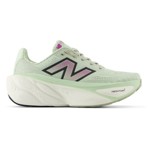 New Balance Fresh Foam X More v5 - Womens Running Shoes - Natural Mint/Purple Fuchsia/Black