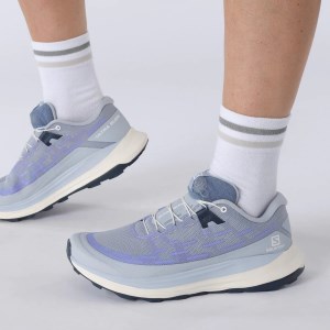 Salomon Ultra Glide - Womens Trail Running Shoes - Zen Blue/White/Indigo