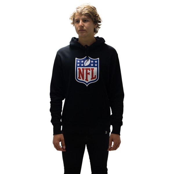 Mitchell & Ness League Over The Head NFL Mens Football Hoodie - Black