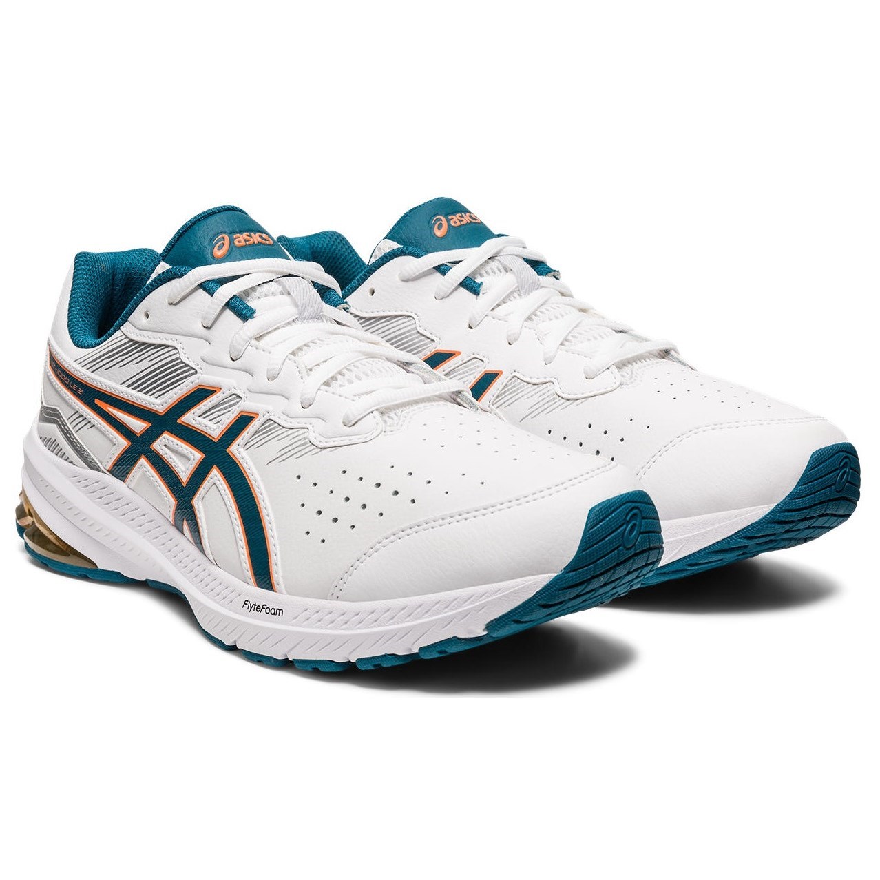 Asics GT-1000 LE 2 - Mens Cross Training Shoes - White/Ink Teal ...