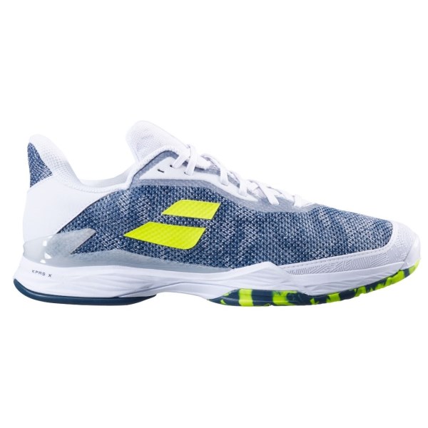 Babolat Jet Tere Clay Mens Tennis Shoes - White/Dark Blue