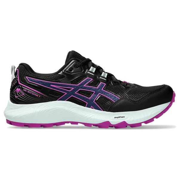 Asics Gel Sonoma 7 - Womens Trail Running Shoes - Black/Blue Expanse