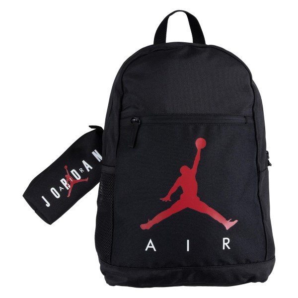 Jordan Air School Kids Backpack Bag - Black/Red | Sportitude