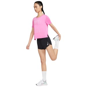Nike AeroSwift Womens Running Shorts - Black/White