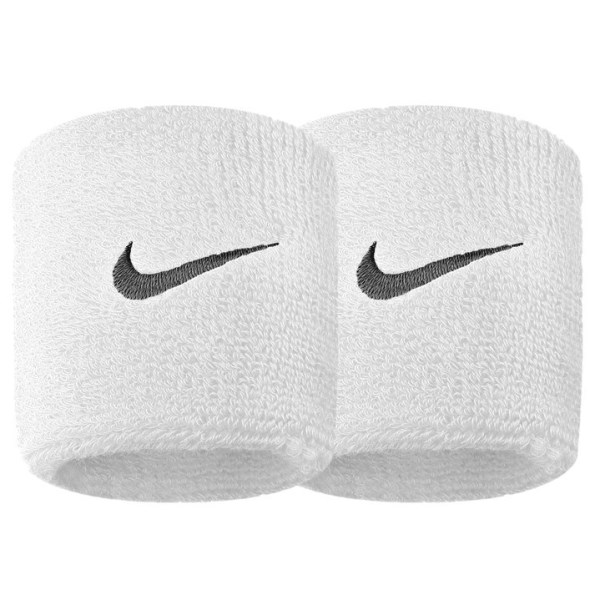 Nike Swoosh Wristbands - White/Black