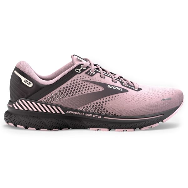 Brooks Adrenaline GTS 22 - Womens Running Shoes - Pink/Blackened Pearl ...