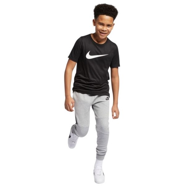Nike Dri-Fit Swoosh Kids Boys Training T-Shirt - Black/White