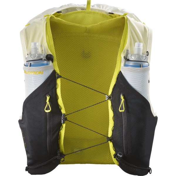 Salomon Advance Skin 12 Set Running Vest With Flasks - Vanilla Ice/Black