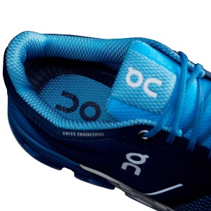On Cloudflyer Classic - Mens Running Shoes - Blue/White