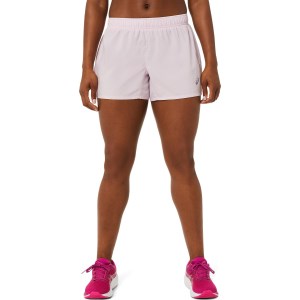Asics Silver 4 Inch Womens Running Shorts - Barely Rose/Pink
