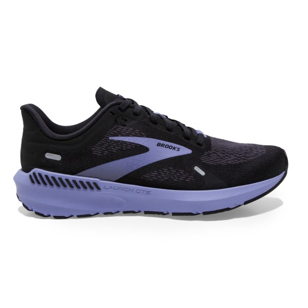 Brooks Launch GTS 9 - Womens Running Shoes - Black/Ebony/Purple ...