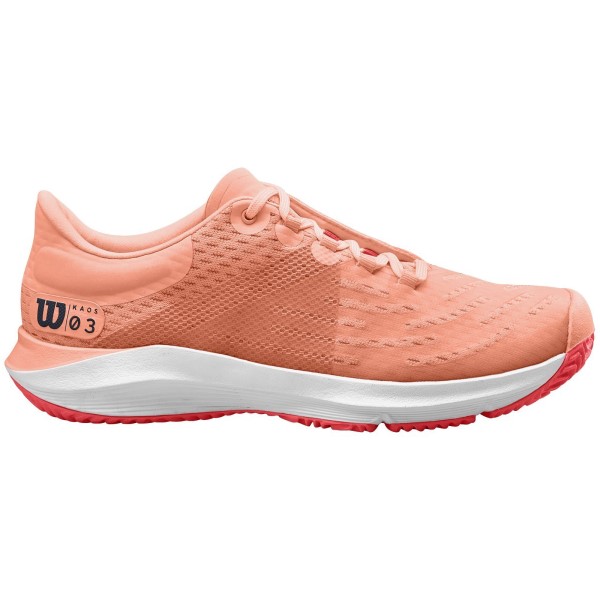 Wilson Kaos 3.0 Womens Tennis Shoes - Tropical Peach/White/Cayyenne