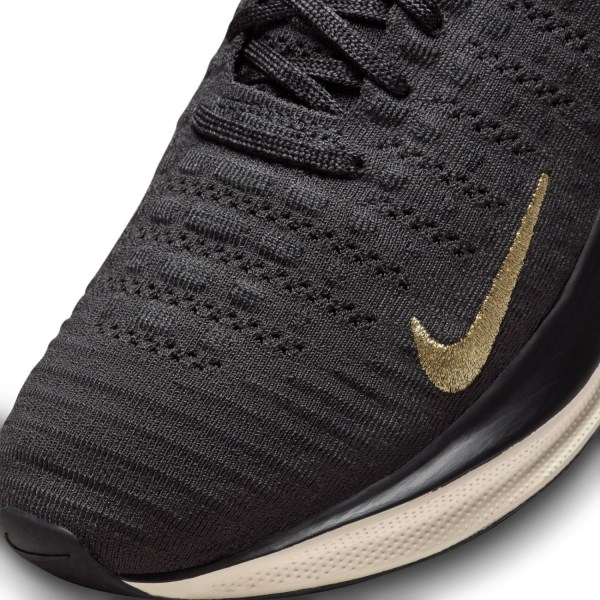 Nike ReactX Infinity Run 4 - Womens Running Shoes - Dark Smoke Grey/Metallic Gold/Black