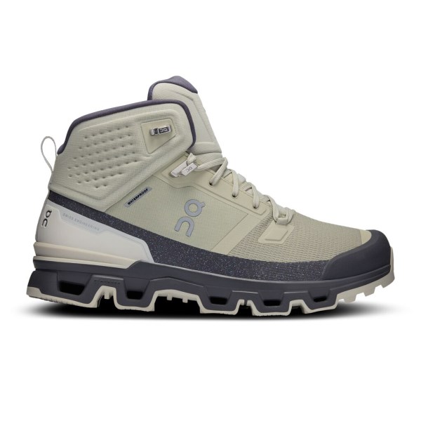 On Cloudrock 2 Waterproof - Mens Hiking Shoes - Chalk/Eclipse