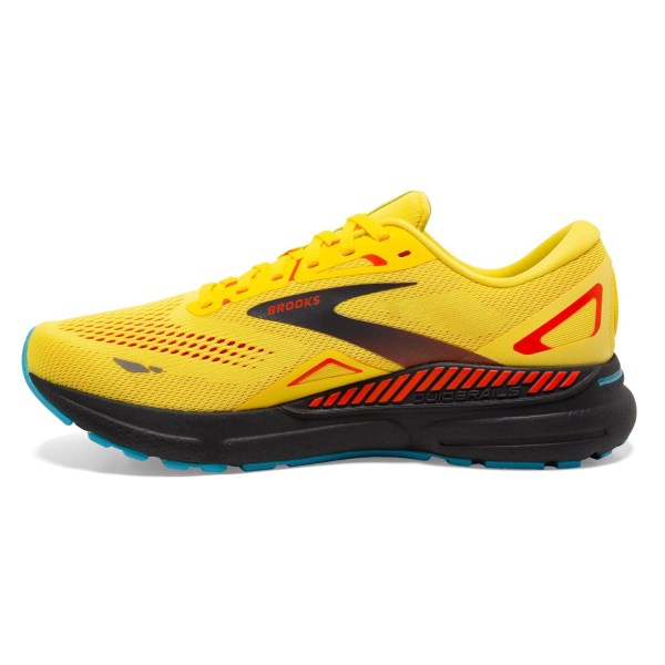 Brooks Adrenaline GTS 23 - Mens Running Shoes - Yellow/Forged Iron/Orange