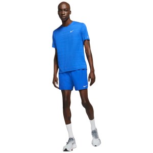 Nike Dri-Fit Miler Mens Running T-Shirt - Game Royal/Reflective Silver