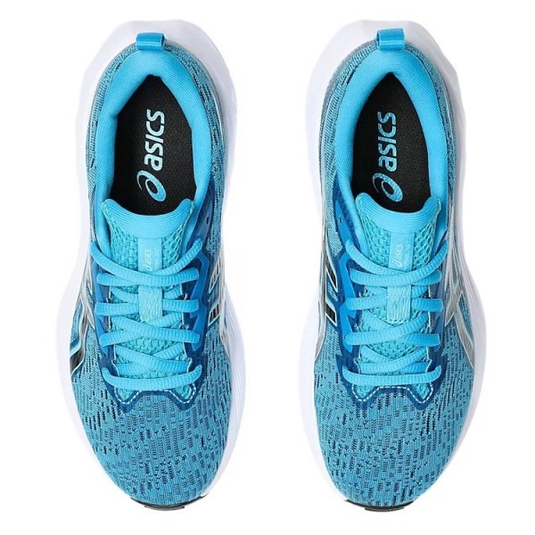 Asics NovaBlast 4 GS - Kids Running Shoes - Digital Aqua/Black