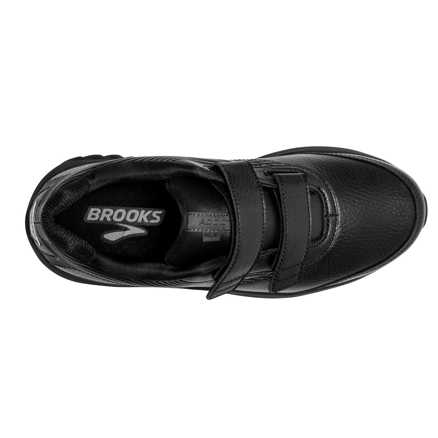 Brooks Addiction Walker 2 Leather Velcro - Womens Walking Shoes - Black ...