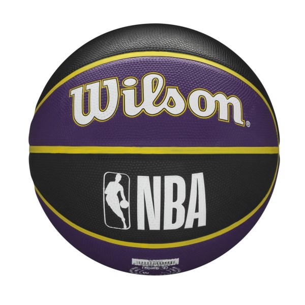Wilson Los Angeles Lakers NBA Team Tribute Outdoor Basketball - Size 7 - Purple/Black
