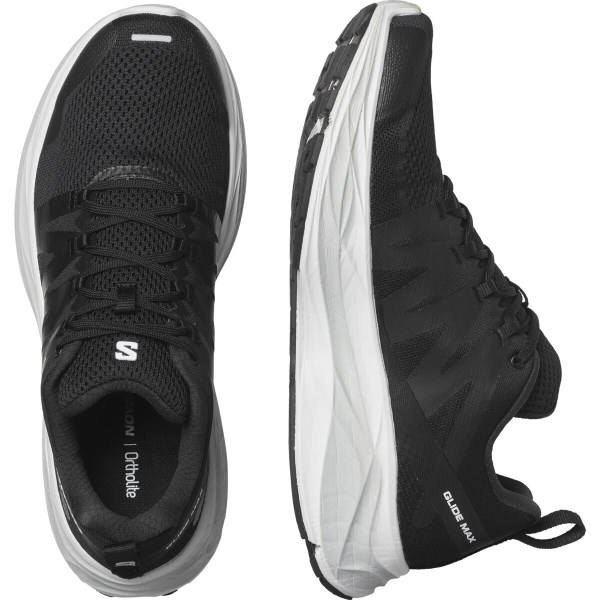 Salomon Glide Max - Mens Running Shoes - Black/White/Lunar Rock