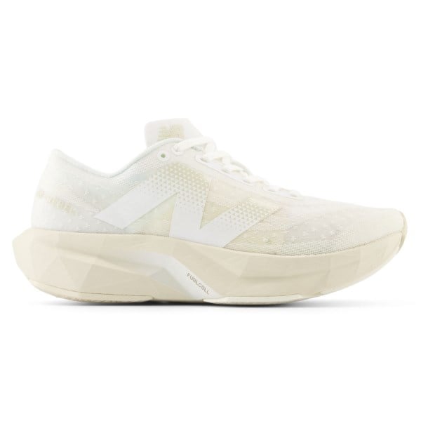 New Balance FuelCell Rebel v4 - Womens Running Shoes - White/Linen/Sea Salt