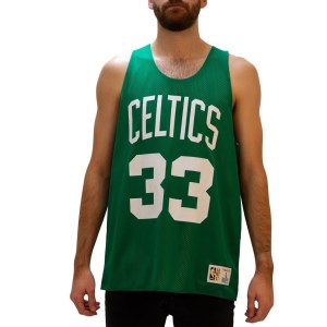Mitchell & Ness Boston Celtics Larry Bird Reversible Mesh Mens Basketball Jersey - Green