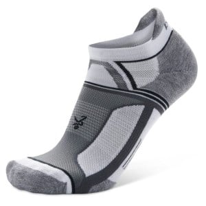 Balega Hidden Contour Running Socks - White/Grey