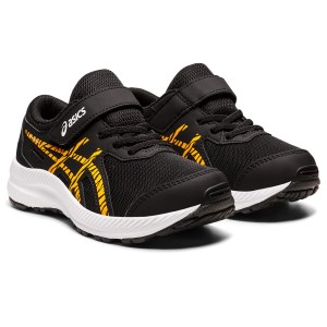 Asics Contend 8 PS - Kids Running Shoes - Black/Amber