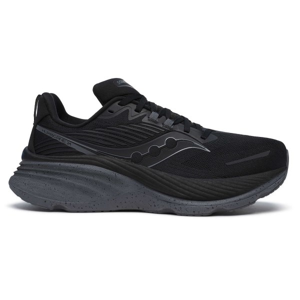 Saucony Hurricane 24 - Mens Running Shoes - Black/Shadow