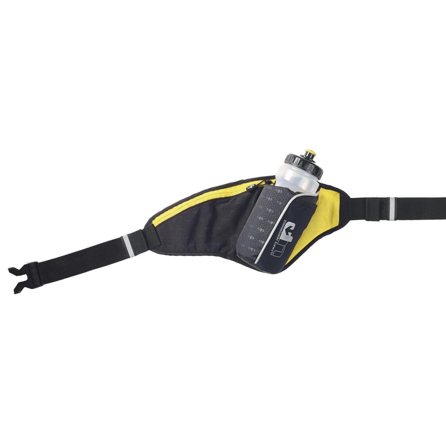 1000 Mile UP Ribble II Hydration Belt With Water Bottle - 650ml - Black/Yellow