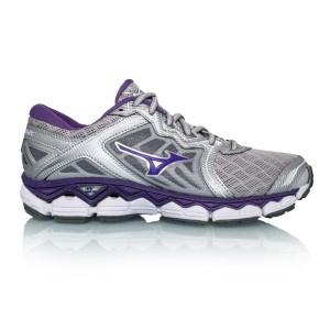 Mizuno Wave Sky (D) - Womens Running Shoes - Silver/Pansy