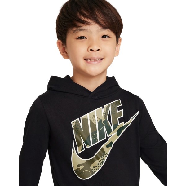 Nike Sportswear Club Camo Kids Hoodie - Black