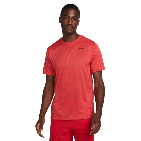 Nike Dri-Fit Mens Training T-Shirt - Sport Red/Red Clay/Heather/Black