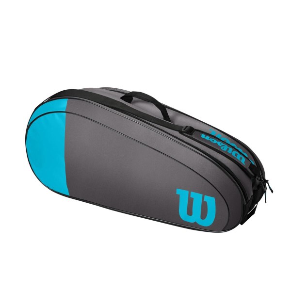 Wilson Team 6 Pack Tennis Racquet Bag - Blue/Grey