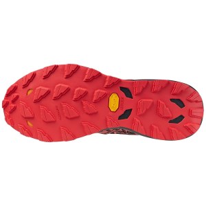 Mizuno Wave Daichi 8 - Mens Trail Running Shoes - Cayenne/Black/High Risk Red