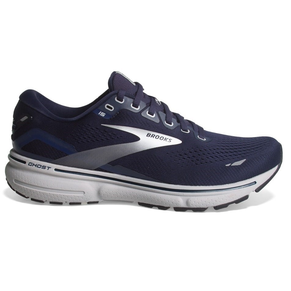 Brooks Ghost 15 - Mens Running Shoes - Peacoat/Silver/White ...