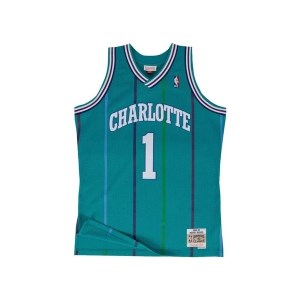 Mitchell & Ness Charlotte Hornets Muggsy Bogues 1992-93 NBA Swingman Mens Basketball Jersey - Teal