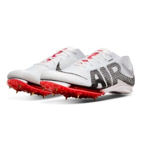 Nike Air Zoom Victory More Uptempo - Mens Track Running Spikes - White/Black/University Red
