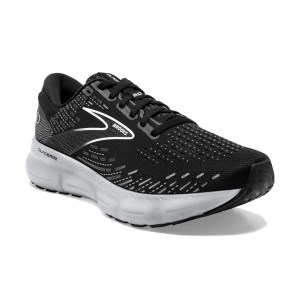 Brooks Glycerin 20 - Womens Running Shoes - Black/White/Alloy