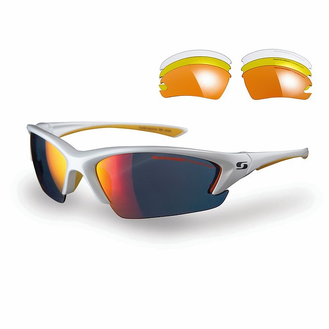 Sunwise Equinox Sports Sunglasses + 3 Lens Sets - White