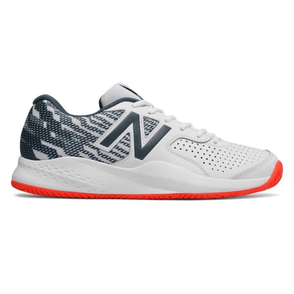 New Balance 696v3 - Mens Tennis Shoes - White/Navy/Red