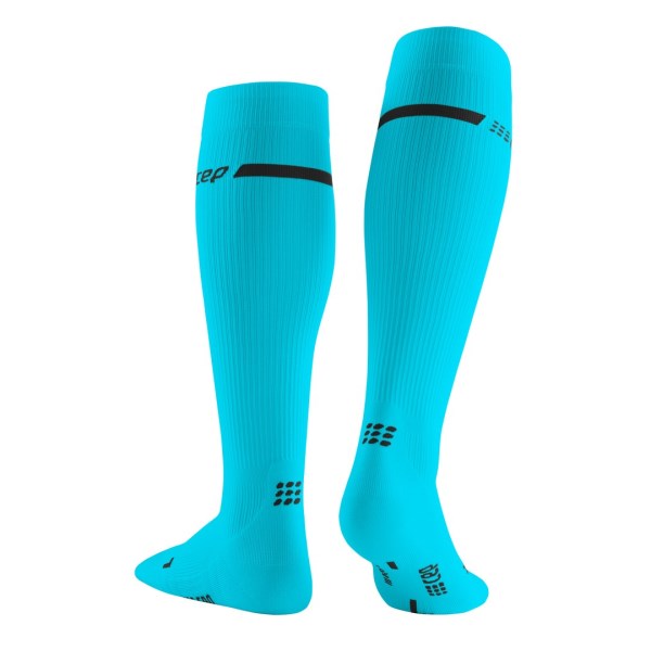 CEP Neon Compression Running Socks - Blue