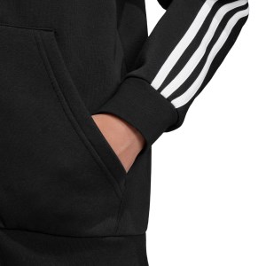Adidas Essentials 3-Stripes Full Zip Kids Hoodie - Black/White