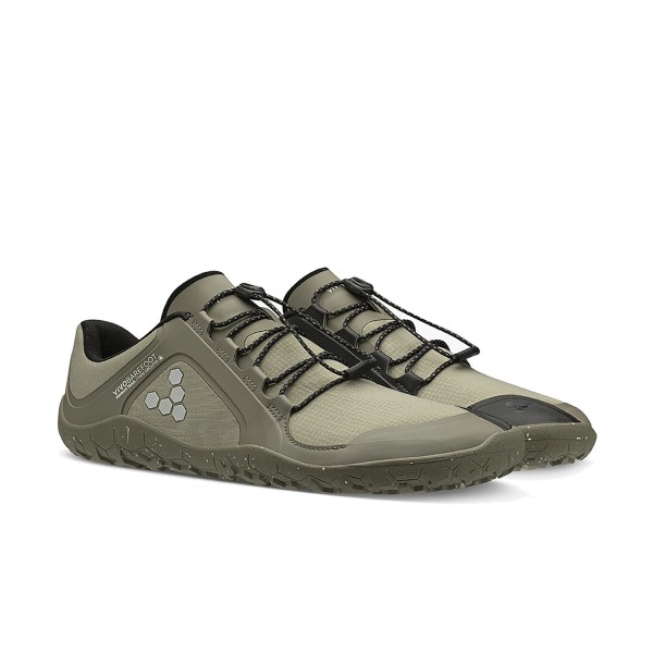 Vivobarefoot Primus Trail All Weather FG - Mens Trail Running Shoes - Driftwood