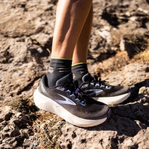 Brooks Caldera 6 - Womens Trail Running Shoes - Black/Blissful Blue/Grey
